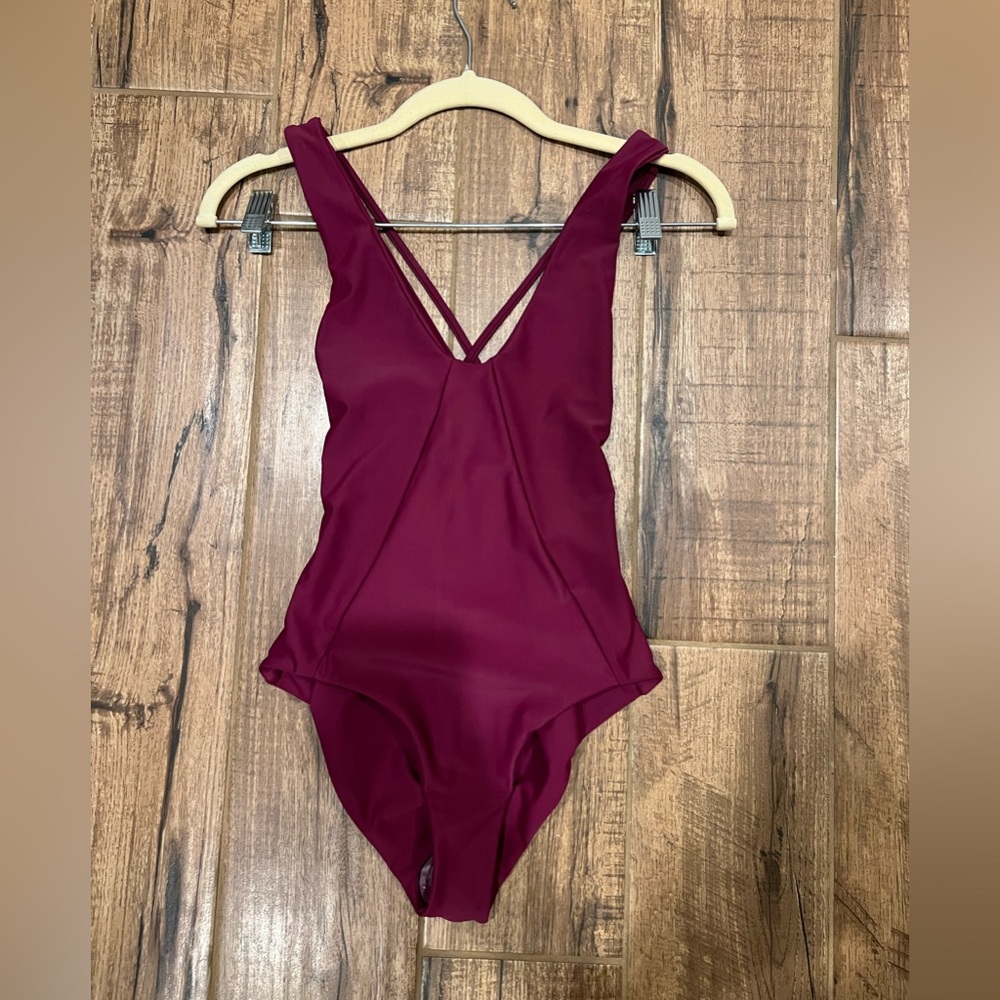 NWT Deep Magenta One Piece Swimsuit XS